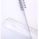 得力（deli） 71971 直尺15cm带波浪透明尺子文具尺 绘图制图工具