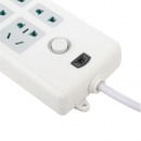 子弹头 TS-102 6位全长1.8米 新国标 电源插座/插排/插线板/接线板/拖线板/插板 儿童保护门 总控开关