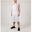 李宁 LI-NING篮球服套装男球衣训练队服比赛球服透气背心夏季运动服套装 白色 S