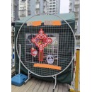 圆形装饰铁艺网格网片屏风半圆形学校绘画展幼儿园作品折叠展示架