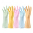 古达 乳胶手套女水厨房耐用家务清洁洗碗洗衣服薄款橡胶胶皮水手套 普通款*黄色 L