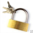 伏兴 FX201 铜挂锁铁锁 迷你箱包锁防水防锈家用锁具 宿舍小挂锁柜门锁 防盗窗锁头 30mm铜挂锁