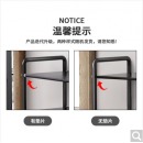 安尔雅 铁艺鞋架门口多层置物架宿舍省空间收纳架出租房家用经济多功能小鞋柜 5层黑色