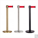 竹特 不锈钢 线栏杆 隔离带伸缩带围栏 隔离柱警戒桩安全线 银行排队