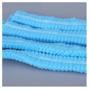 安美尚（ams）一次性帽子头套 无纺布 厨房条形帽防污防尘头罩 白色双筋