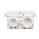 飞雕（FEIDIAO）开关插座 墙壁面板86型通用联体暗盒可拼装底盒线盒PVC接线盒