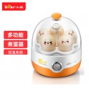 小熊煮蛋器蒸蛋器单层家用自动断电防干烧便携式