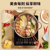  电磁炉家用电磁灶火锅炉电池炉电炉灶套装 触摸按键多功能预约定时 2200W功率 单机款