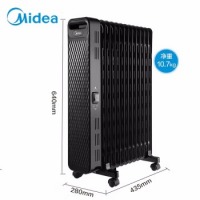 美的（Midea） 电油汀取暖器 家用电暖器 客厅加湿暖气片2200W大功率立体制热卧室油酊烘干衣物 HYW22NA 循环升温
