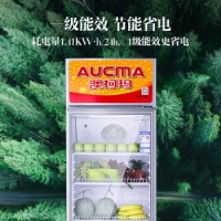 澳柯玛（AUCMA） 227升立式单门商用冷藏冰箱展示柜 超市饮料啤酒保鲜冷柜 冷饮茶叶陈列冰柜 SC-237