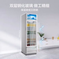 美的(Midea)立式单门家用商用展示柜 冷藏饮料茶叶保鲜柜 啤酒冷饮玻璃门冰柜 SC-230GM(Q)