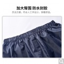 天堂伞 可拆双帽檐雨衣雨裤分体套装电动车摩托车带夜光条男女款双层防风雨披 7AP藏青L码