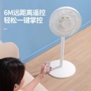 先锋(Singfun)轻奢风系列遥控电风扇落地扇摇头定时流通空气循环扇小米白色DLD-D15空调伴侣扇