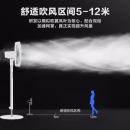 美的（Midea）七叶柔风大风量电风扇家用智能风随温变落地扇轻音节能立式智能遥控风扇易拆洗电扇 SAD35EC