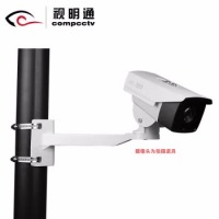视明通 监控抱杆支架室外摄像头电线杆抱柱铁栏杆抱箍支架鸭嘴万向节海康大华摄像机立杆抱箍支架 抱箍支架