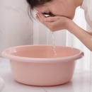 妙然中号加厚加深洗脸盆 婴儿盆耐摔家用塑料盆 洗菜盆面盆