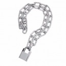 弘工 链条锁防剪防盗车锁自行车锁加粗铁链子门锁