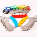 优必利 钥匙盘18位加厚舒适手提金属钥匙板标签分类管理钥匙扣 洒店宾馆房东大钥匙串