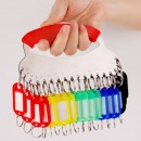 优必利 钥匙盘18位加厚舒适手提金属钥匙板标签分类管理钥匙扣 洒店宾馆房东大钥匙串