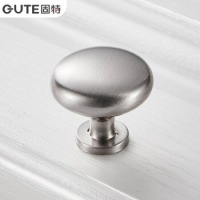 固特柜门拉手现代简约橱柜衣柜子单孔门把手抽屉五金拉手五金配件拉丝钢单粒