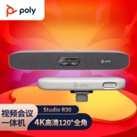 宝利通（POLYCOM）POLY STUDIO R30 视频会议麦克风会议摄像头一体机 4K高清 数码变焦 智能降噪