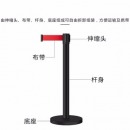 画萌 不锈钢栏杆礼宾杆排队护栏机场酒店银行安全警戒线隔离柱