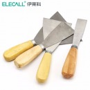 伊莱科（ELECALL）小灰刀高碳钢油清洁刮刀灰铲刀油灰刀大铁板铲刀手动工具 1寸(木柄）