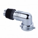 潜水艇（Submarine）xsw-3 工程塑料镀铬洗衣机地漏专用接头 滚筒、涡轮通用型 洗衣机专用新弯头