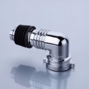 潜水艇（Submarine）xsw-3 工程塑料镀铬洗衣机地漏专用接头 滚筒、涡轮通用型 洗衣机专用新弯头