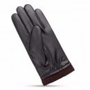 南极人皮手套男冬保暖骑行摩托车防风触屏加绒男士手套冬季NJR739639 黑色 均码