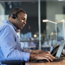 缤特力（Plantronics）EncorePro 320QD双耳头戴式呼叫中心话务耳机 客服办公降噪耳麦(QD头不含转接线)