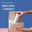 希乐 撞色保温杯女士学生创意便携不锈钢大容量保温水杯500ML 柔粉XB-21113