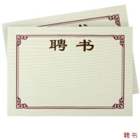 天顺（tianshun） 空白无字/证书/荣誉证书/聘书/获奖证书/结业证书/奖状/授权内芯内页 聘书(经典) 12k（294*210MM）A4
