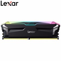 雷克沙（Lexar）DDR4 3600 16GB 8G*2套条 电竞RGB灯内存条 战神之刃 黑色 C18