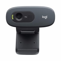 罗技（Logitech） C270高清摄像头 电脑笔记本台式机视频会议直播摄像头带麦克风 家用网课 内置麦克风摄像头黑灰色