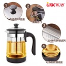 紫丁香 茶壶玻璃壶 泡茶壶防撞保护底加厚耐热玻璃茶具茶水分离壶泡茶器