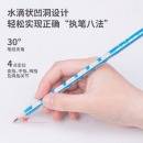 得力(deli)洞洞笔铅笔 卡通HB铅笔三角杆易抓握 儿童矫正握姿铅笔 小学生练字笔 S960-HB
