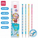 得力(deli)洞洞笔铅笔 卡通HB铅笔三角杆易抓握 儿童矫正握姿铅笔 小学生练字笔 S960-HB