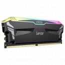 雷克沙（Lexar）DDR4 3600 16GB 8G*2套条 电竞RGB灯内存条 战神之刃 黑色 C18