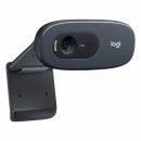 罗技（Logitech） C270高清摄像头 电脑笔记本台式机视频会议直播摄像头带麦克风 家用网课 内置麦克风摄像头黑灰色