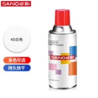 三和（SANVO）普通自喷漆手喷漆 工业防腐漆 金属防锈漆 汽车轮毂改色划痕修复自动喷漆 350ML NO.40白色