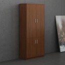 博弘文件柜木质带锁资料柜带玻璃门办公柜档案储物柜子板式办公室文件柜