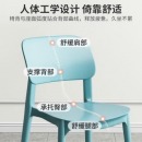 博弘餐椅塑料椅子办公凳靠背休闲椅家用书桌椅卧室化妆椅简易小椅子