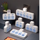 插座电源转换插头无线一转多位多功能扩展转换器霸牛家用插排插板插座板 K4 一转四（防触电）