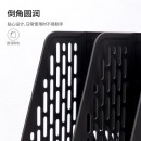得力 78998四联带标签镂空桌面稳固文件栏文件框资料框