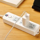 子弹头 TS-101c 新国标 4位全长2.8米 总控开关 电源插座/插排/插线板