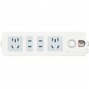 子弹头 TS-101c 新国标 4位全长2.8米 总控开关 电源插座/插排/插线板