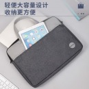 得力（deli)公文包 办公手提袋会议包事务包 加厚大容量商务拉链袋电脑公文包 灰 63755