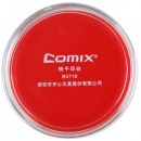 齐心(Comix) B3716 圆形快干印台 红色印泥 (含边框直径82mm)