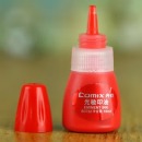 齐心（COMIX）财务光敏印油 红色光敏印章油10ml 办公用品 红色B3722